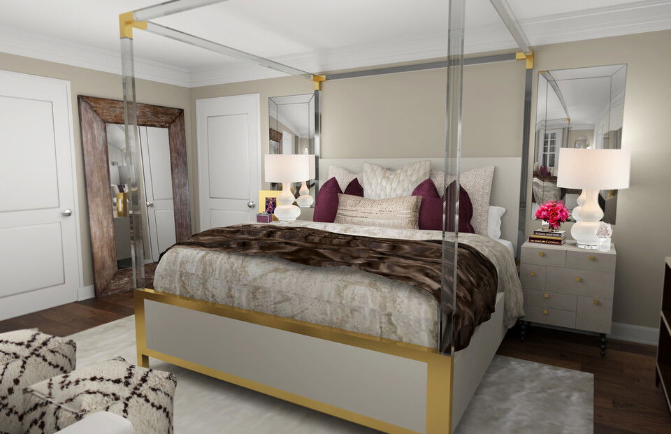 Online Designer Bedroom 3D Model 1