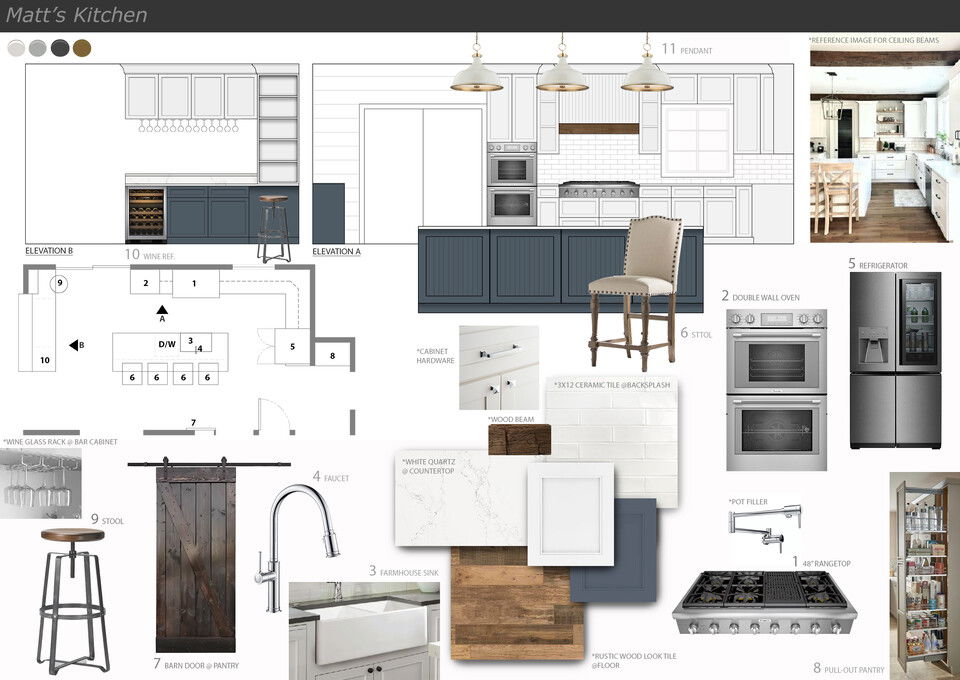 Blue Accents Rustic Kitchen Remodel Jessica S. Moodboard 2 thumb