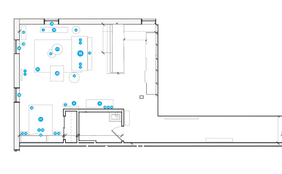 Online Designer Studio Floorplan