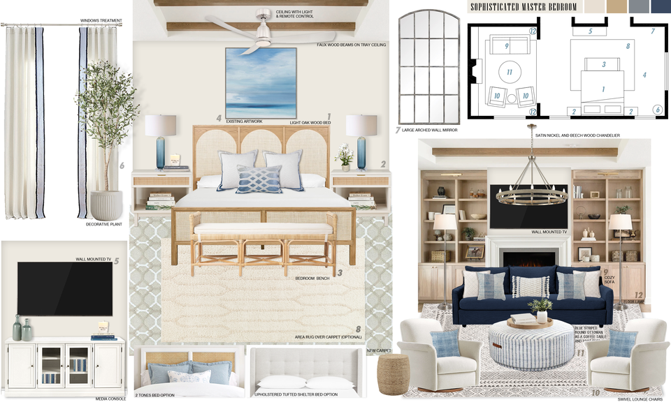 Serene Neutral Coastal Bedroom Design Picharat A.  Moodboard 2 thumb