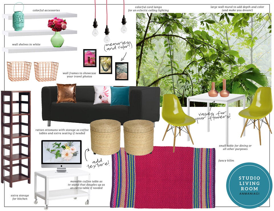 Cozy and Eclectic Dorm Room Design Eleni P Moodboard 1 thumb