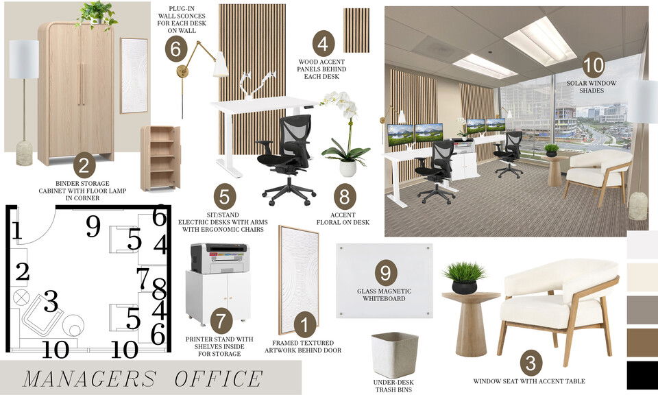 Modern & Sleek Office Spaces Remodel Rachel H. Moodboard 2 thumb