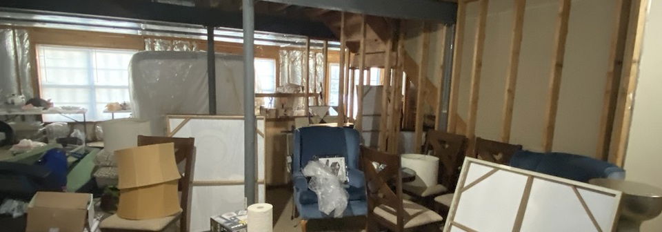 Transitional Basement Interior Design- Before Photo