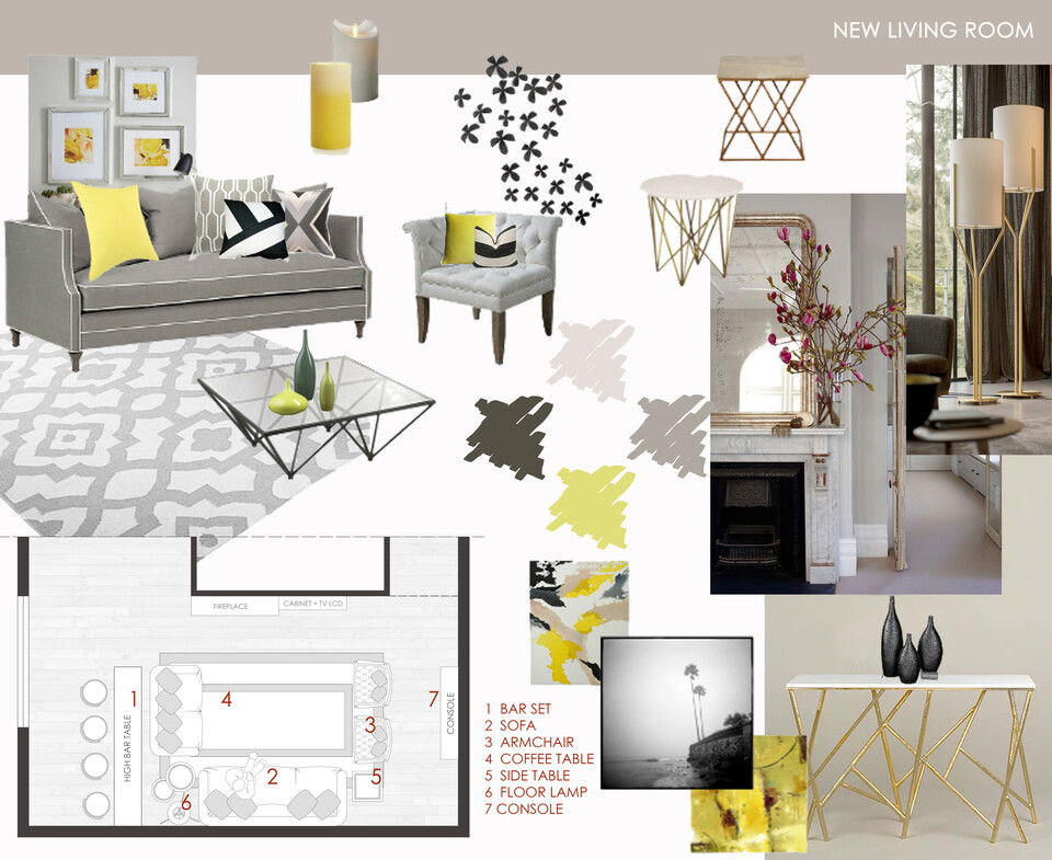 Transitional Glamorous Living Room Laura D Moodboard 2 thumb