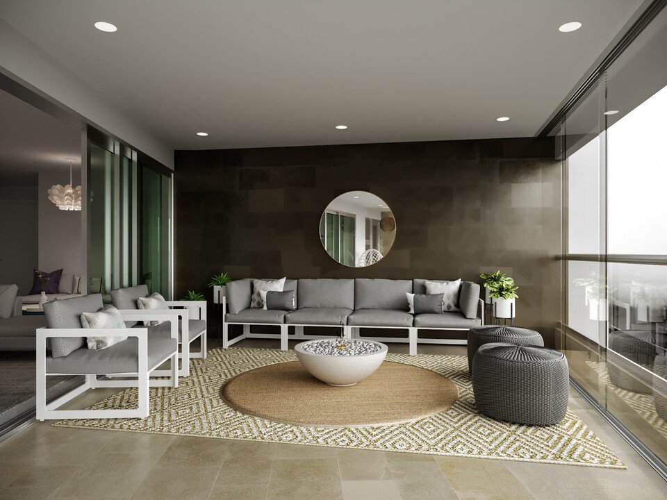 Contemporary Apartment Patio Design