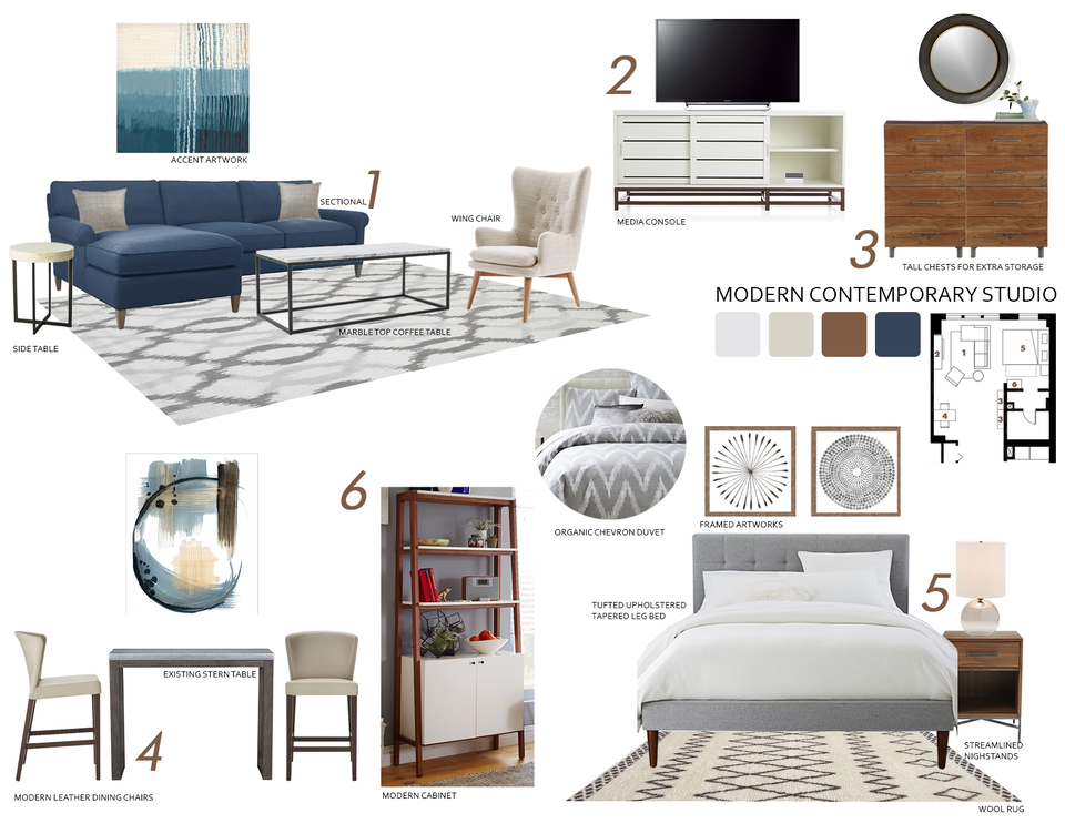 Stylish living room Narathas P. Moodboard 1 thumb