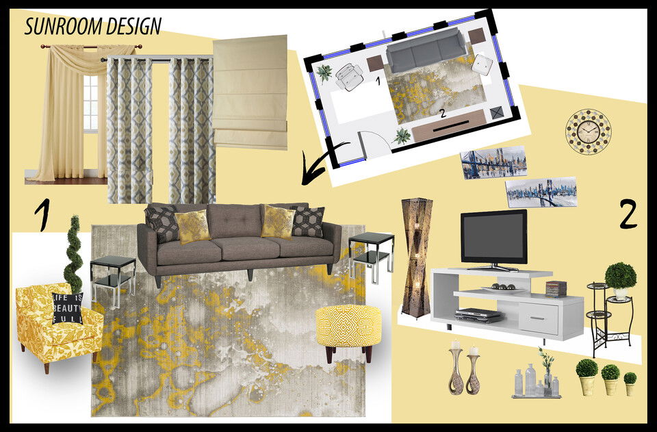 Transitional Living & Dining Room Muhammad H. Moodboard 1 thumb