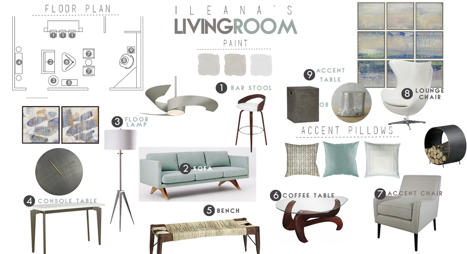 Ericas Mid-Century Living Room Taron H. Moodboard 2 thumb