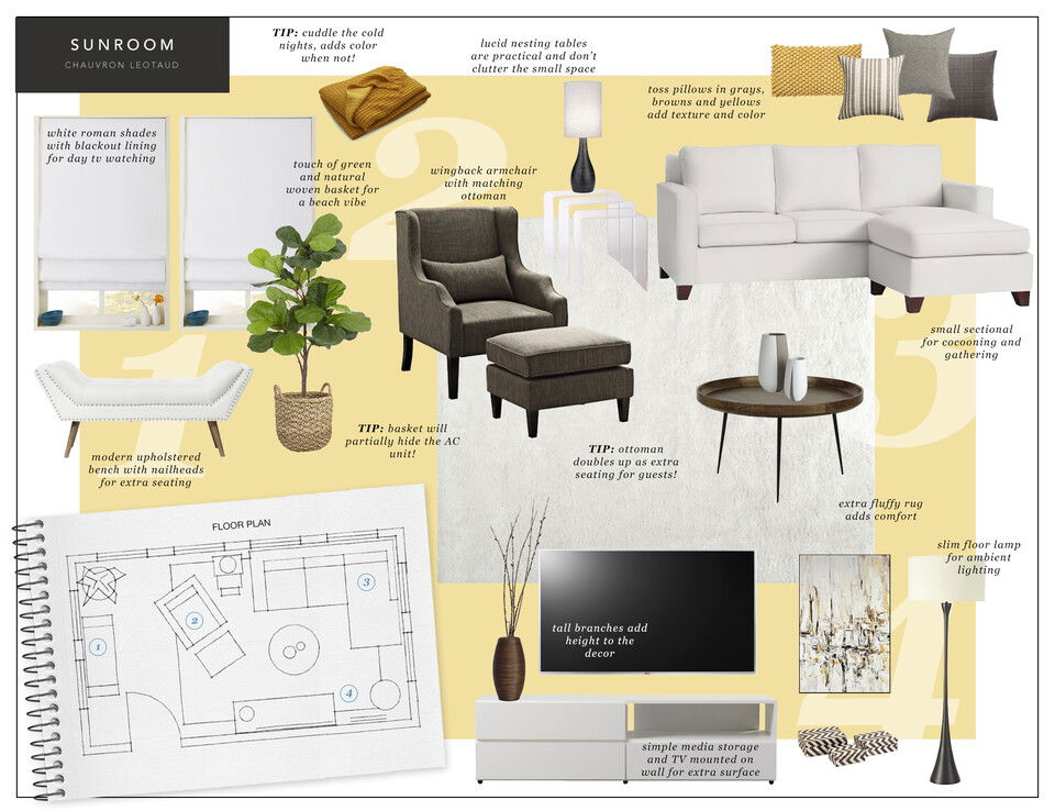 Transitional Living & Dining Room Eleni P Moodboard 2 thumb