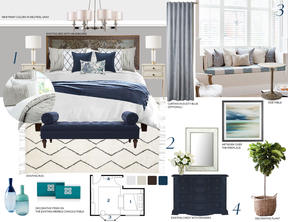 Classic and Soft Bedroom  Narathas P. Moodboard 2 thumb