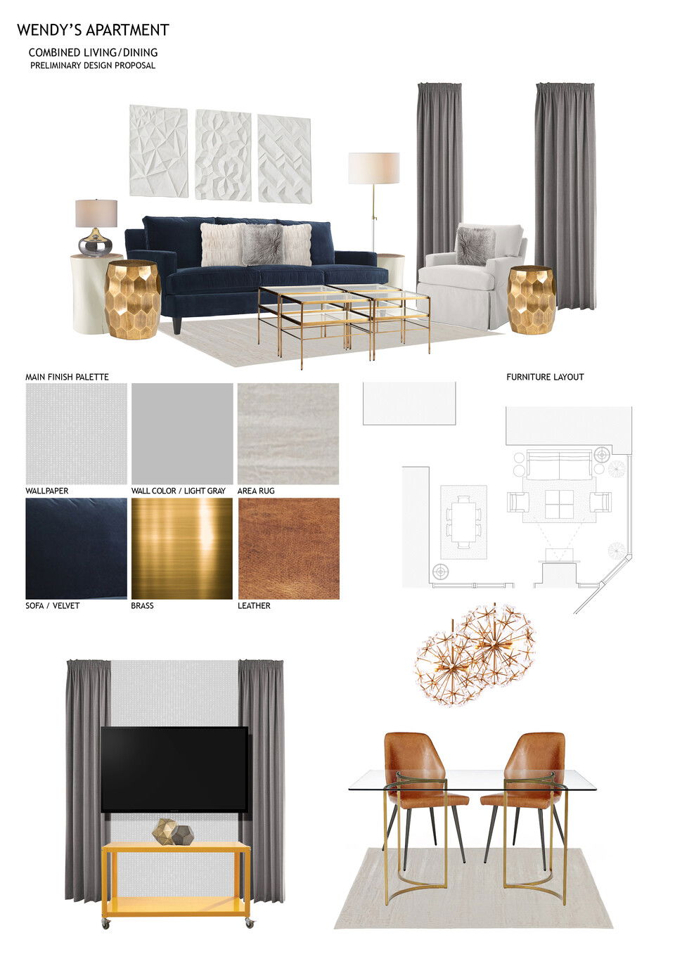 Sleek & Warm Apartment Design Mladen C. Moodboard 2 thumb