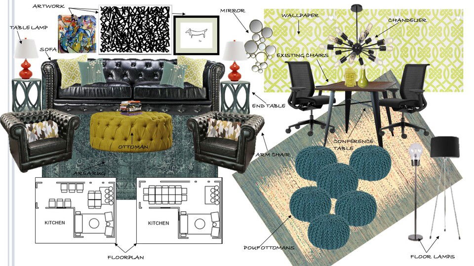 Mid-century modern office design help Danielle A. Moodboard 1 thumb