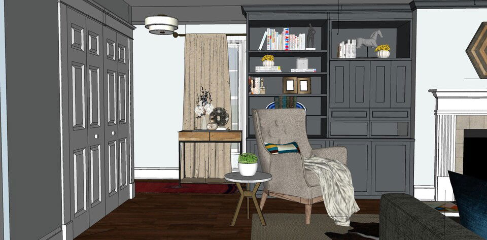 Online Designer Living Room 3D Model 3