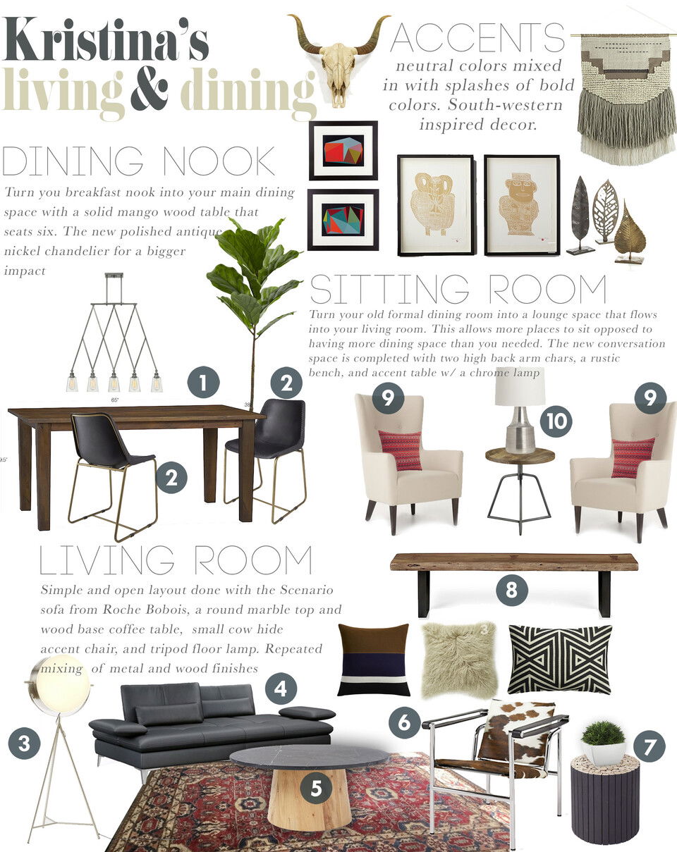 Cozy Traditional Living & Dining Taron H. Moodboard 1 thumb