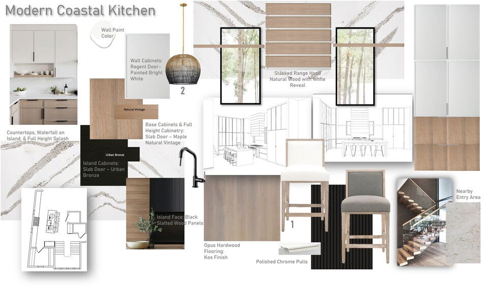 California Modern Style Home Renovation Wanda P. Moodboard 1 thumb