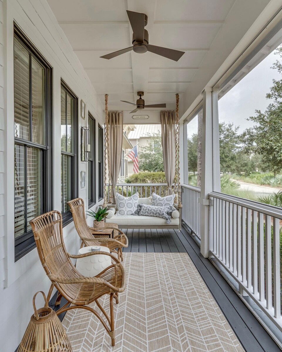 Chic Coastal Porch Design