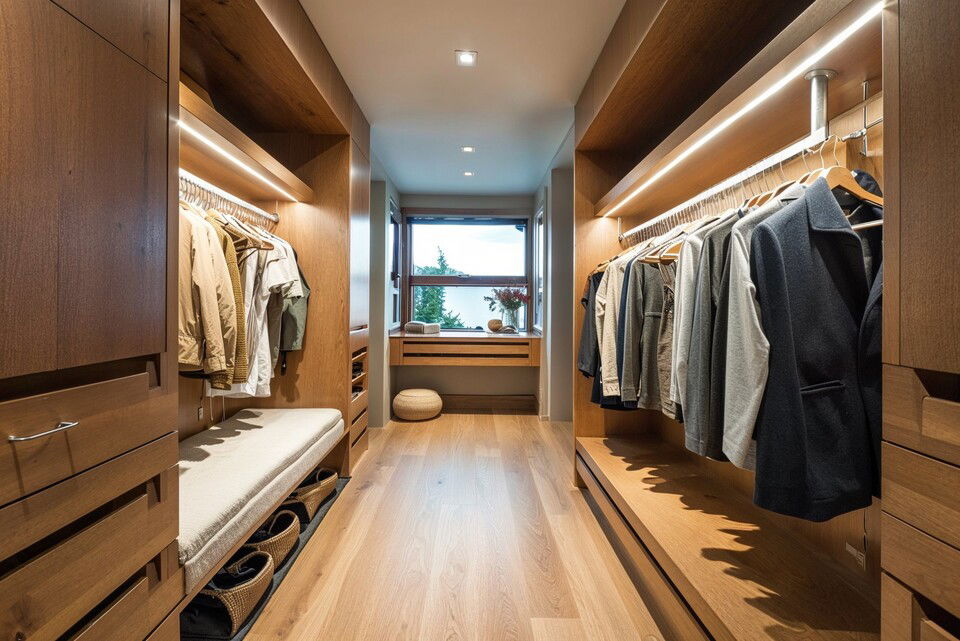 Modern Classy Walk-in Closet