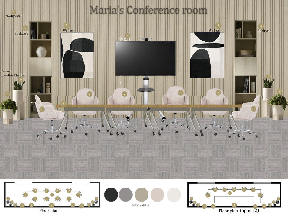 Modern & Elegant Commercial Conference Room Ola H. Moodboard 1 thumb