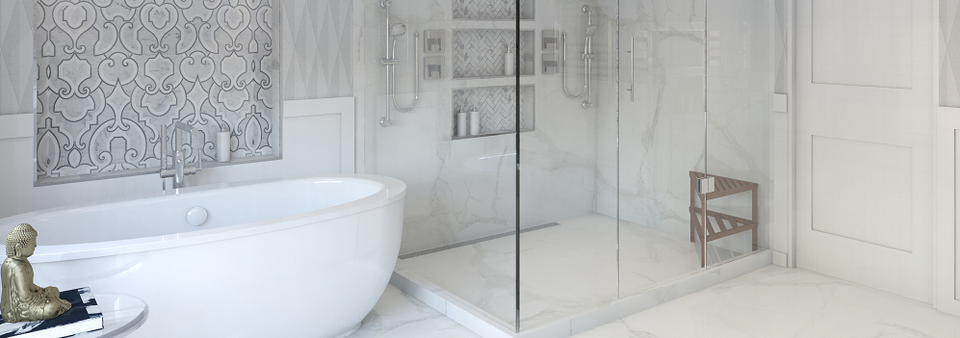 Remodelación de Baño Contemporáneo -Stephanie Después de Renderizar