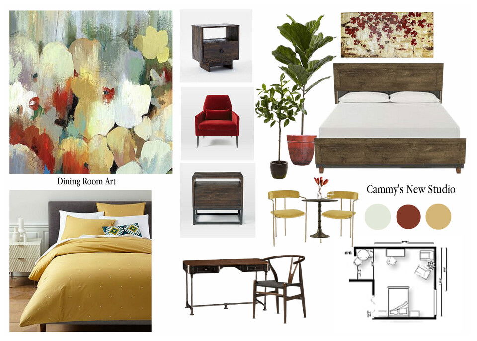 Colorful Eclectic Bedroom Catz D. Moodboard 1 thumb