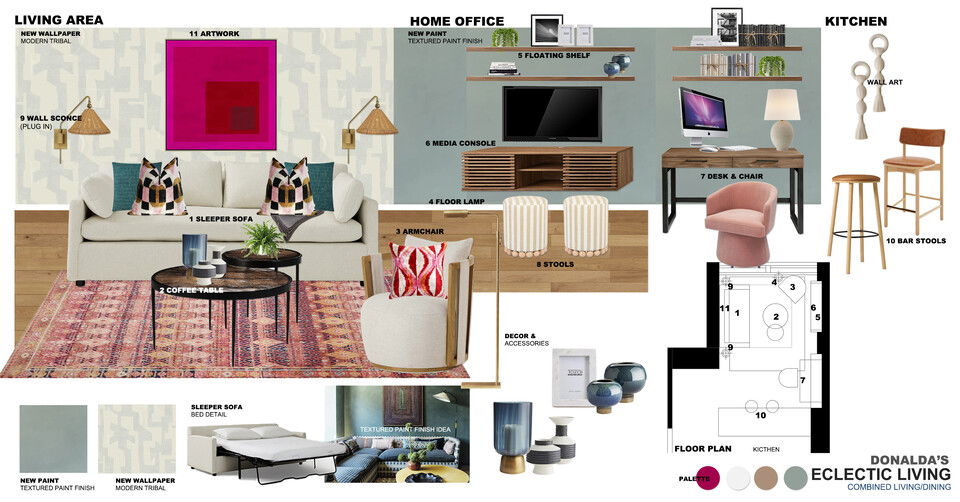 Contemporary Eclectic Condo Design Ibrahim H. Moodboard 2 thumb