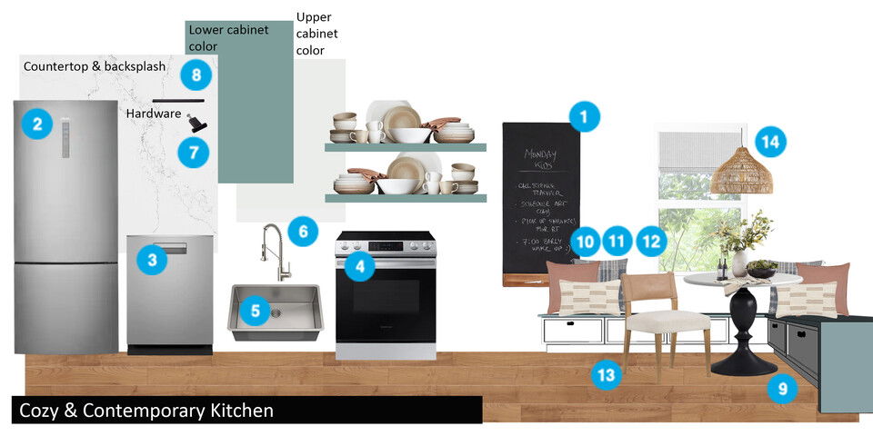 Online Designer Kitchen Floorplan