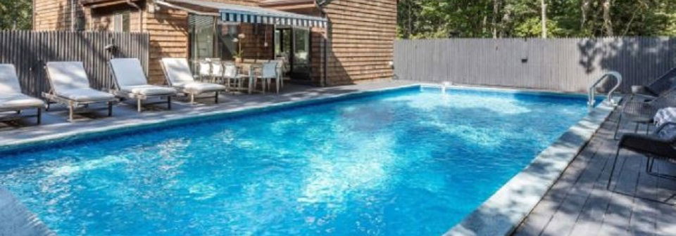 Modern Pergola Patio with Swimming Pool- Before Photo