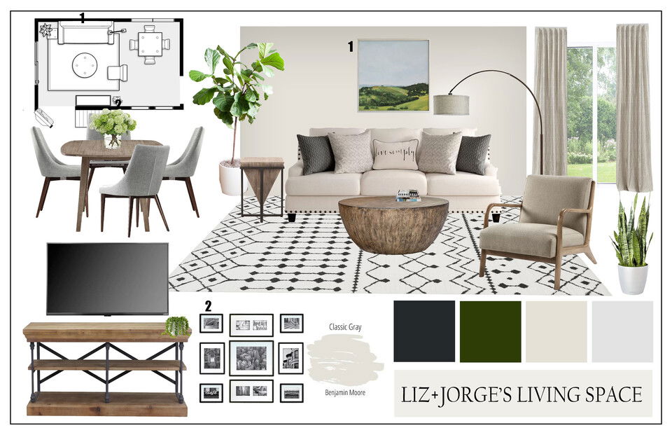 Sleek Modern Contemporary Living Room Design Casey H. Moodboard 1 thumb