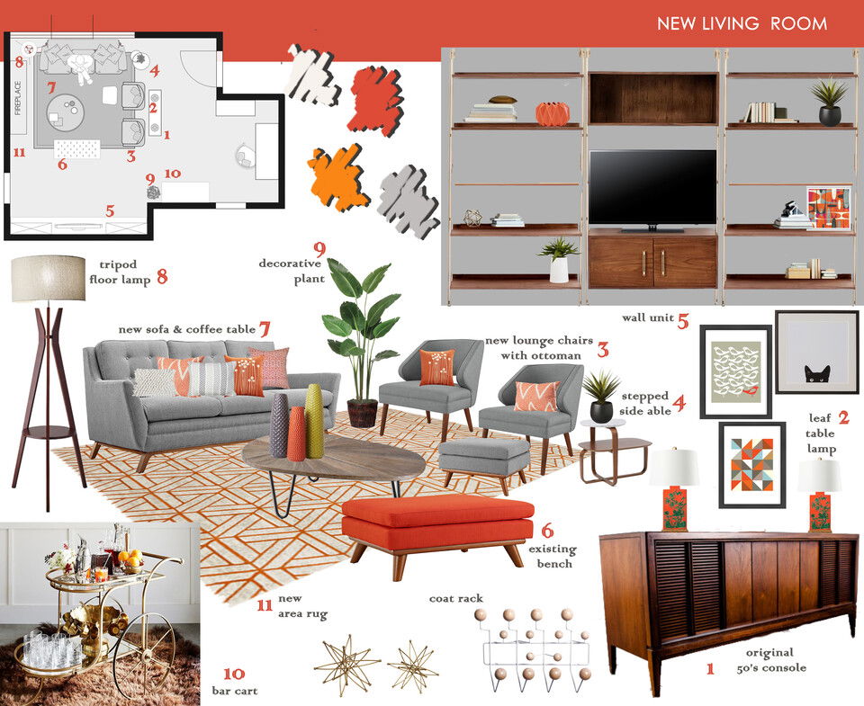 Modern Refresh for My Living Room  Laura D Moodboard 2 thumb