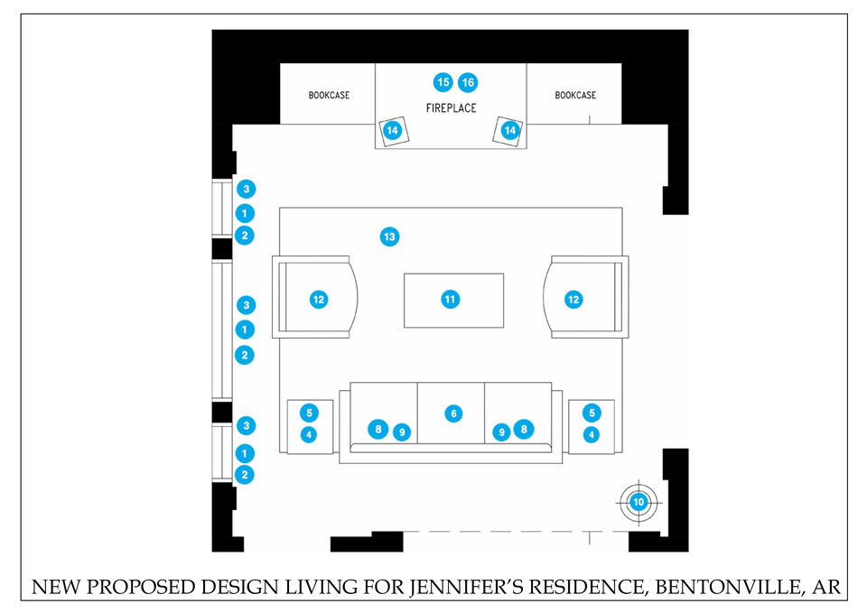 Online Designer Living Room Floorplan