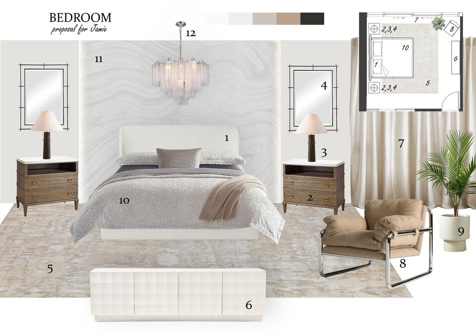 Contemporary and Relaxing Bedroom Remodel Christina N. Moodboard 2 thumb