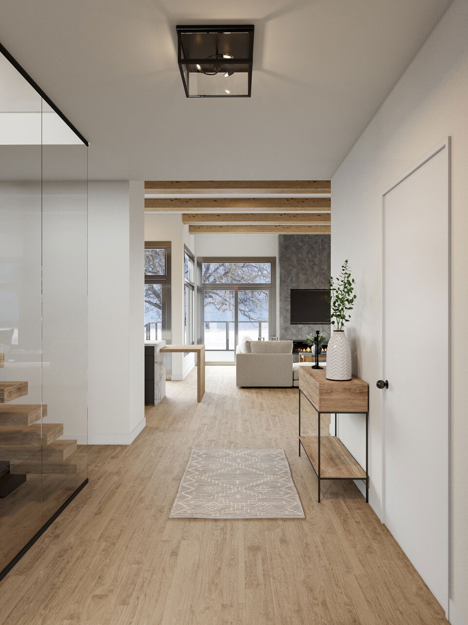 Lux Airy Entryway Interior Design