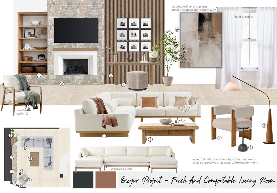 Coastal Living Room with Traditional Touches Maya M. Moodboard 2 thumb