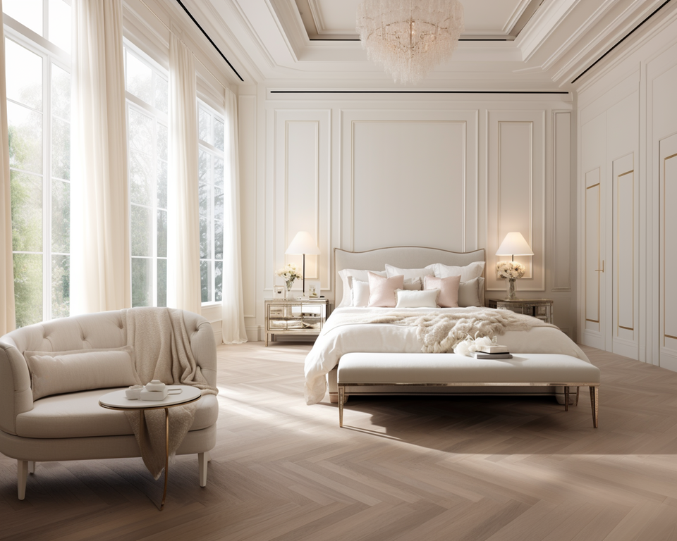 Sophisticated Glam Master Bedroom Design