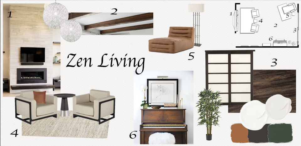 Diseño de Interior de Cocina y Sala de Estar Blanca Tera S. Moodboard 2 thumb