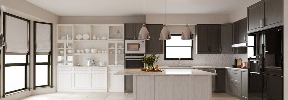 Contemporary Kitchen Island Design - After Rendering