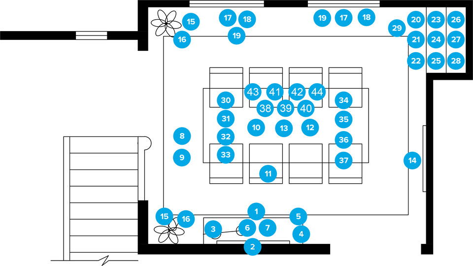 Online Designer Dining Room Floorplan