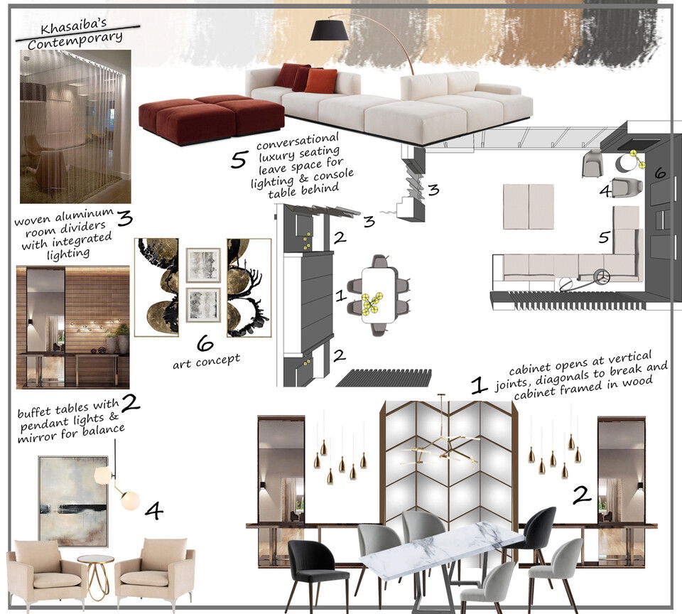 Contemporary Classic Interior Design Sonia C. Moodboard 2 thumb