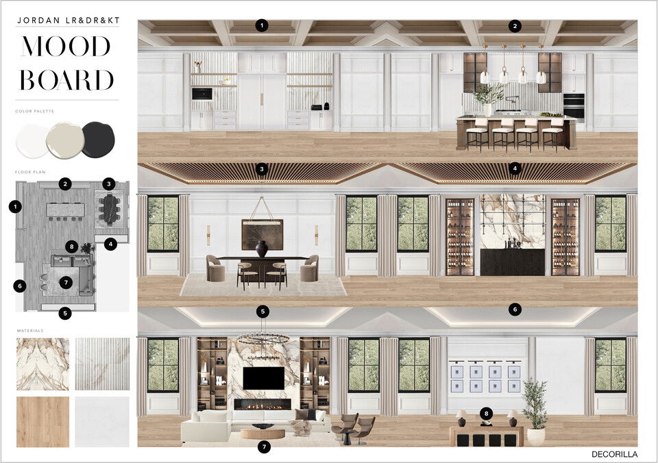 Diseño de Hogar Moderno Sofisticado y Glamuroso Tablero de Inspiración Erika F. 2 miniatura