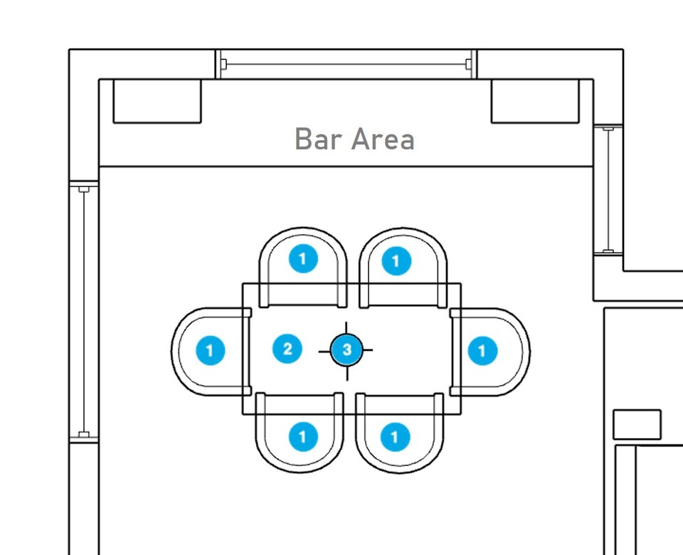 Online Designer Dining Room Floorplan