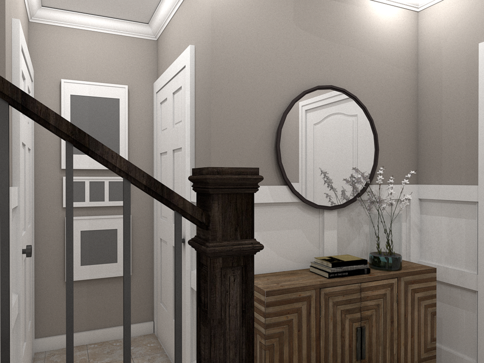 Modelo 3D del pasillo/entrada de diseñador en línea 4