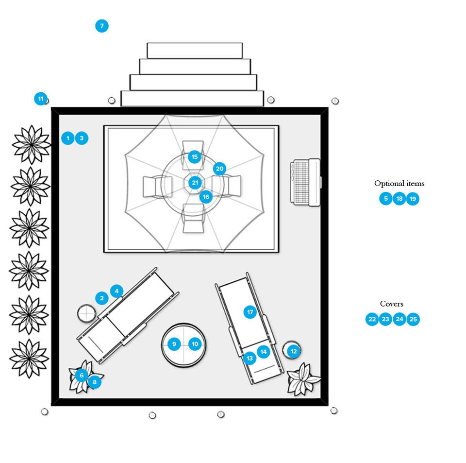 Online Designer Patio Floorplan