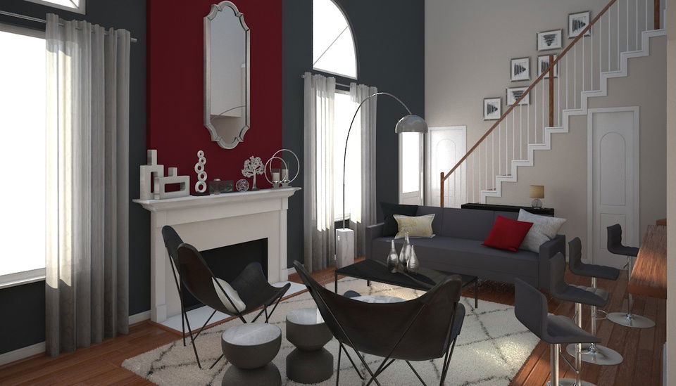 Online Designer Living Room 3D Model 1