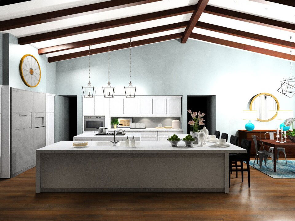 Online Designer Kitchen 3D Model 2