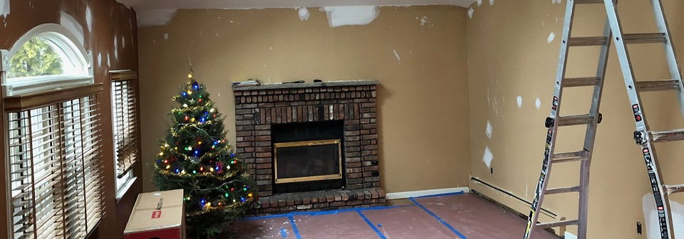 Greyish and Blue Transitional Home -Matthew Before Photo
