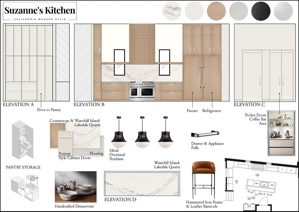 California Modern Style Home Renovation Darya N. Moodboard 2 thumb