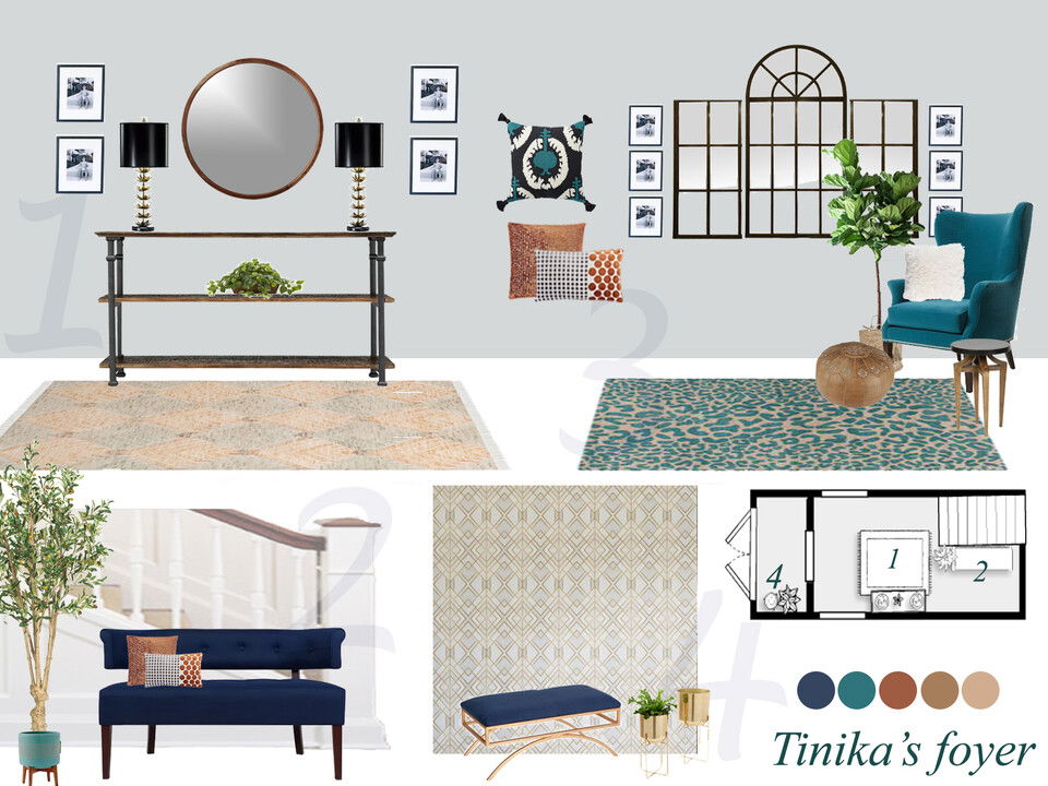 Elegant and Contemporary Entryway Amisha D. Moodboard 1 thumb