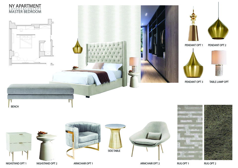 Bright and Modern Master Bedroom & Closet Design Mladen C. Moodboard 1 thumb