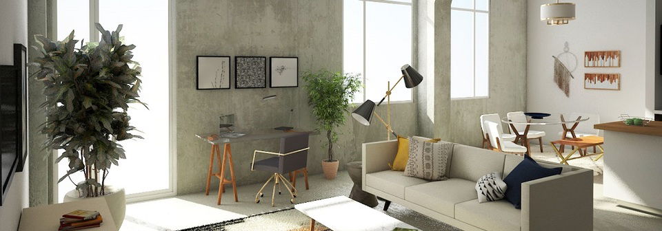 Amazing scandinavian living/dining room - After Rendering