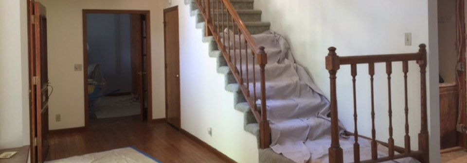 Traditional Rustic Entryway- Before Photo